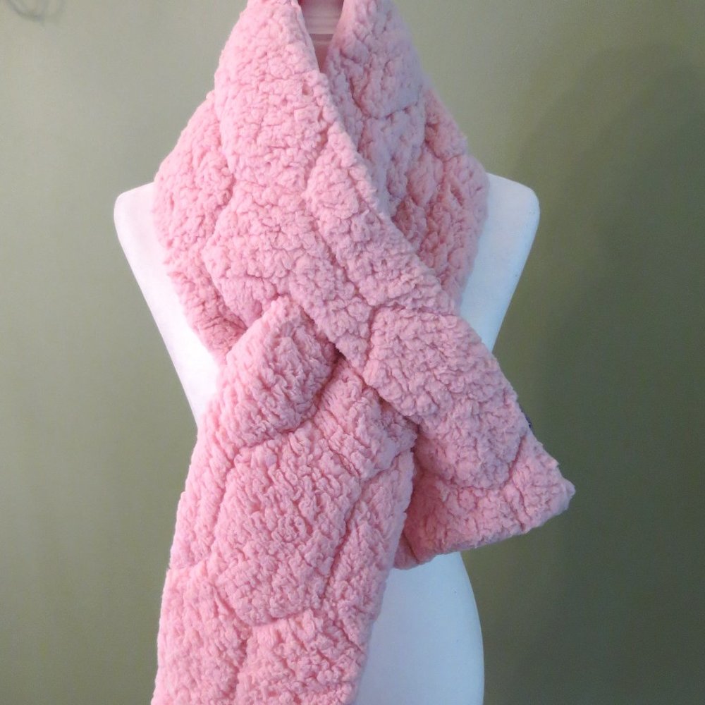 Reversable Pink I-N-C International Concepts Pull Through Scarf